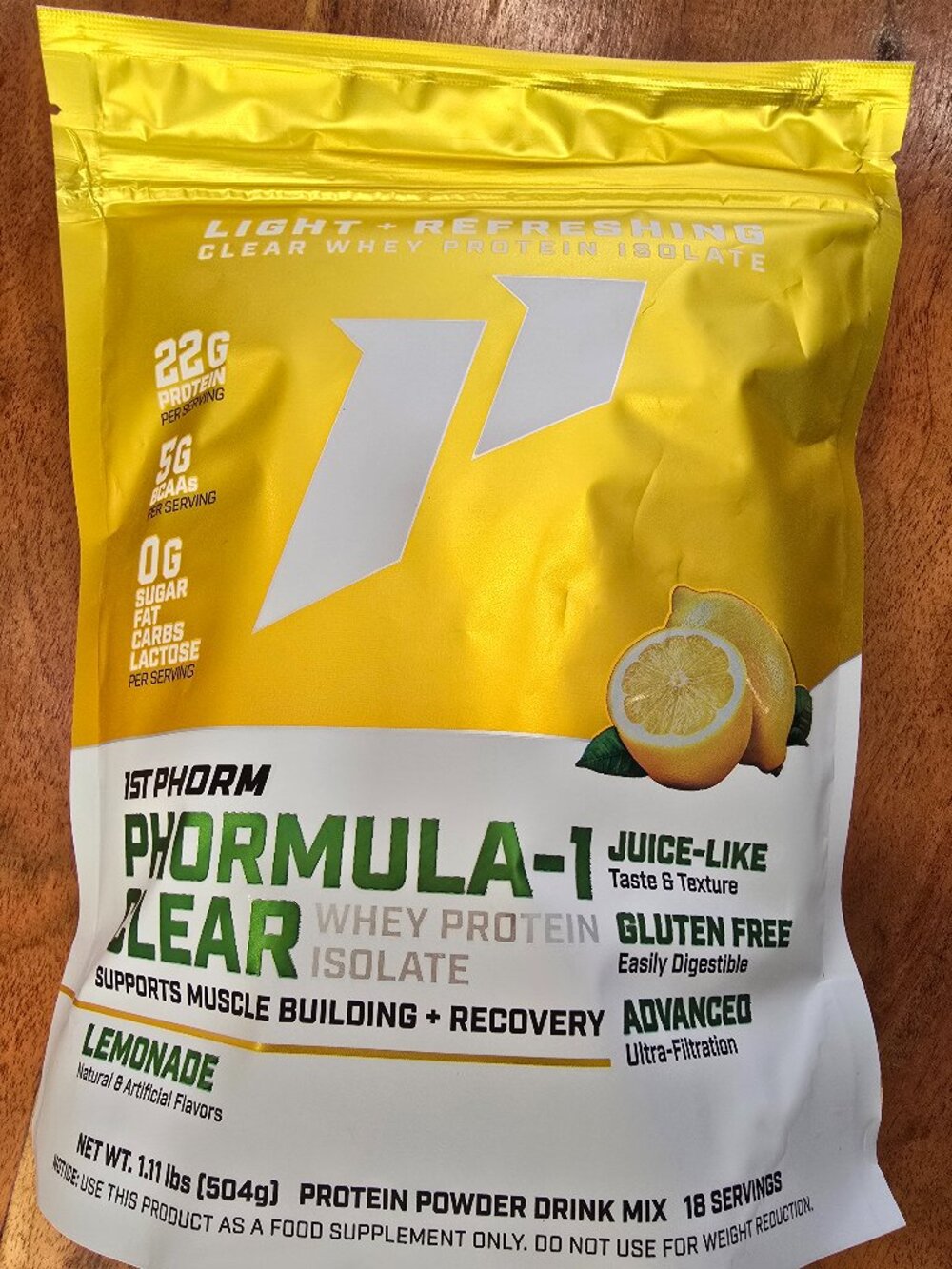 1st Phorm Phormula-1 Clear Whey Protein Isolate - LEMONADE